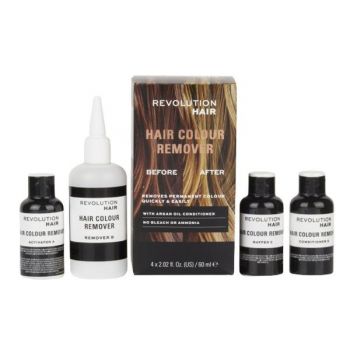 Kit pentru Decolorarea Parului - Revolution Haircare Hair Colour Remover, 4 x 60 ml ieftin