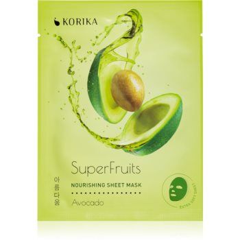 KORIKA SuperFruits Avocado - Nourishing Sheet Mask mască textilă nutritivă