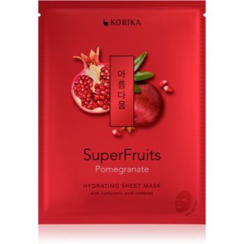 KORIKA SuperFruits Pomegranate - Hydrating Sheet Mask mască textilă hidratantă
