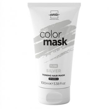 Masca nuantatoare anti yellow pentru nuante blond reci Color Mask Unic Professional, 11/06 Silver, 100 ml