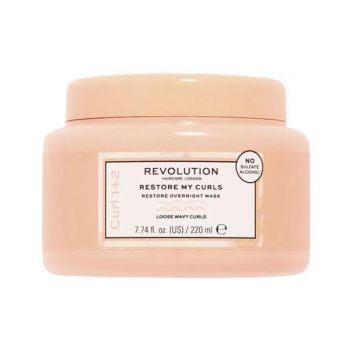 Masca pentru Parul Cret Restore My Curls - Revolution Haircare Curl 1+2 Restore Overnight Mask, 220 ml