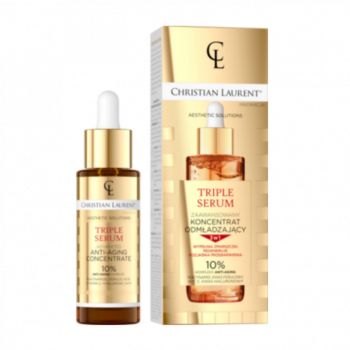 Ser concentrat avansat anti-imbatranire, Triple Serum Christian Laurent, 10 %, 30 ml Ser concentrat avansat anti-imbatranire, Triple Serum Christian Laurent, 10 %, 30 ml