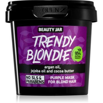 Beauty Jar Trendy Blondie mască neutralizatoare naturală pentru par blond