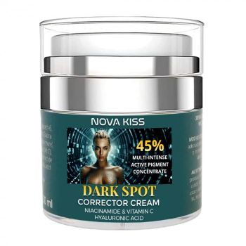 Crema Corectoare cu 45% Concentrat Activ Multi-Intens pentru Pete Pigmentare cu Niacinamide, Vitamina C si Acid Hialuronic, NOVA KISS   Dark Spot, 50 ml