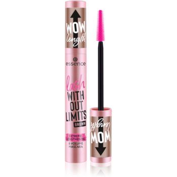 Essence WITHOUT LIMITS BROWN Mascara pentru volum si lungire