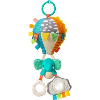 Infantino Hanging Toy Elephant jucărie suspendabilă contrastantă
