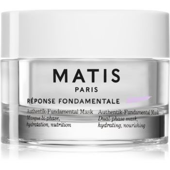 MATIS Paris Réponse Fondamentale Authentik-Fundamental Mask mască facială regeneratoare și hidratantă pentru tratarea tenului în două faze