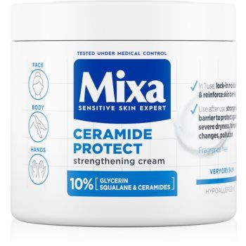 Mixa Ceramide Protect cremă de corp regeneratoare pentru piele sensibila Mixa Ceramide Protect cremă de corp regeneratoare pentru piele sensibila