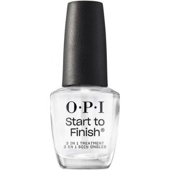 Tratament 3 in 1 pentru Unghii (Intaritor, Baza, Top Coat) - OPI Start To Finish, 15 ml ieftin