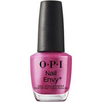 Tratament pentru Intarirea Unghiilor - OPI Nail Envy Strength + Color, Powerful Pink, 15 ml