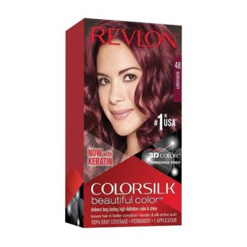 Vopsea de Par Revlon - Colorsilk, nuanta 48 Burgundy, 1 buc ieftina