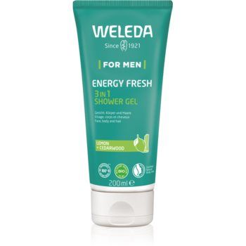 Weleda Energy Fresh 3in1 gel de curatare 3 in 1 pentru par si corp