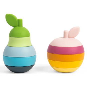 Bigjigs Toys Stacking Apple & Pear cupe de stivuire