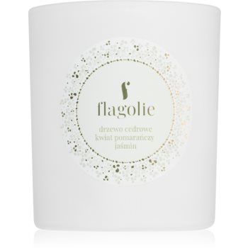 Flagolie White Label Cedar Tree, Orange Blossom, Jasmine lumânare parfumată