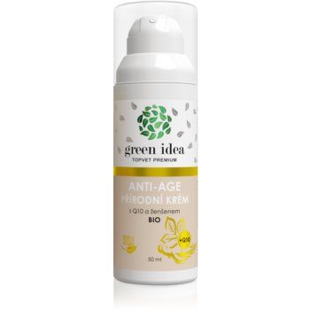 Green Idea Antiage natural cream with Q10 and ginseng crema pentru ten matur ieftina