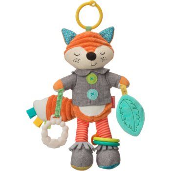 Infantino Hanging Toy Fox with Activities jucărie suspendabilă contrastantă