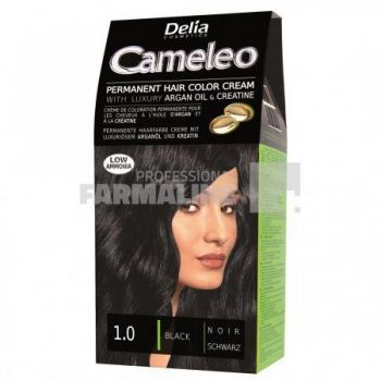 Delia Cameleo Vopsea de par 1.0 Black75 g de firma originala