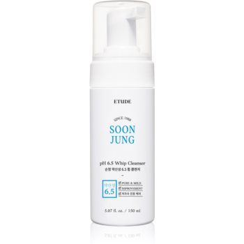 ETUDE SoonJung pH 6.5 Whip Cleanser demachiant spumant delicat pentru piele sensibila si iritabila