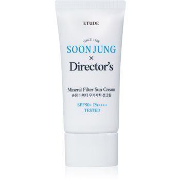 ETUDE SoonJung X Directors Sun Cream crema de minerale pentru fata si zone sensibile SPF 50+