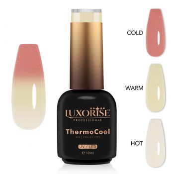 Oja Semipermanenta Termica 3 Culori LUXORISE ThermoCool - Fairy Grace 10ml