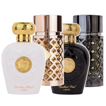 Pachet 4 parfumuri Best Seller, Opulent Musk 100 ml si Opulent Oud 100 ml si Jazzab Gold 100 ml si Jazzab Silver 100 ml