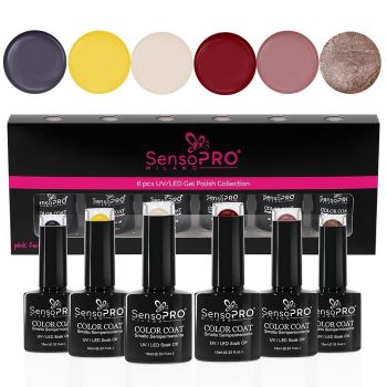 Set 6 Oje Semipermanente 10ml SensoPRO Milano, Fall in Love