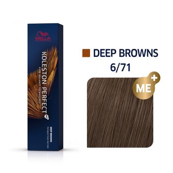 Vopsea de Par Wella Koleston Perfect Me + Deep Browns 6/71, 60 ml la reducere