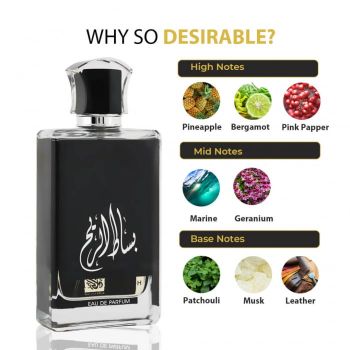 Parfum Basat Al Reeh, Rihanah, apa de parfum 100 ml, femei - inspirat din Black Xc Man