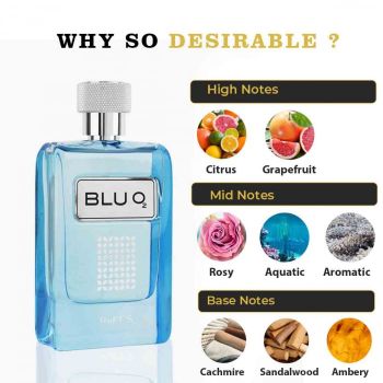 Parfum Blu O2, Riiffs, apa de parfum 100 ml, barbati - inspirat din Blue by Ajmal de firma original