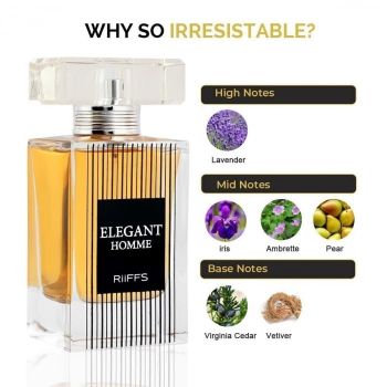 Parfum Elegant Homme, Riiffs, apa de parfum 100 ml, barbati - inspirat din Dior Homme Intense