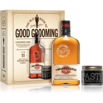 18.21 Man Made Book of Good Grooming Volume 11 set cadou Sweet Tobacco(pentru barbati)