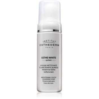 Institut Esthederm Esthe White Brightening Youth Cleansing Foam spuma de curatat cu efect de albire