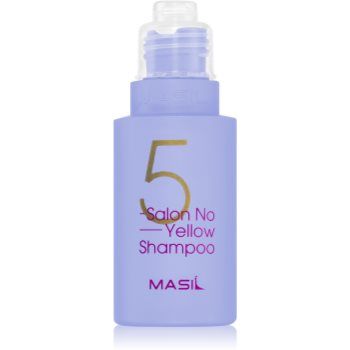 MASIL 5 Salon No Yellow sampon violet neutralizeaza tonurile de galben ieftin