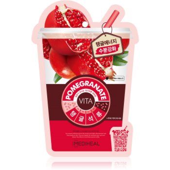 MEDIHEAL Vita Mask Pomegranate mască textilă hidratantă cu colagen ieftina