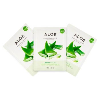 Set Masca nutritiva de fata cu extract de aloe Its Skin The Fresh, 3 x 18 g