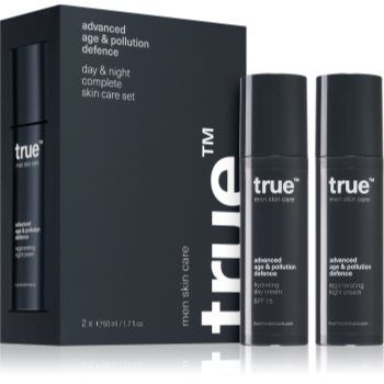 true men skin care Day & night complete skin care set set pentru îngrijirea pielii ziua și noaptea pentru bărbați