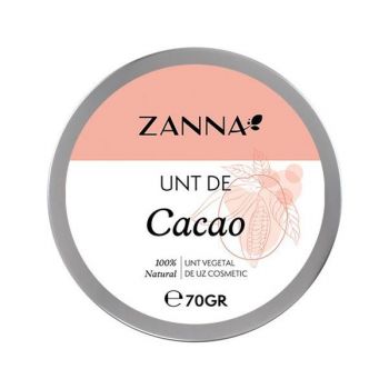 Unt de Cacao de Uz Cosmetic - Zanna 100% Natural, 70 g ieftina