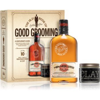 18.21 Man Made Book of Good Grooming Volume 10 set cadou Sweet Tobacco (pentru barbati)