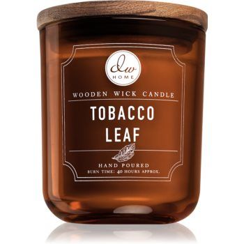 DW Home Signature Tabacco Leaf lumânare parfumată cu fitil din lemn