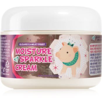 Elizavecca Milky Piggy Moisture Sparkle Cream crema hidratanta cu efect iluminator