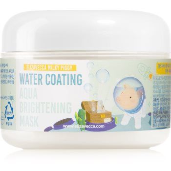 Elizavecca Milky Piggy Water Coating Aqua Brightening Mask masca de colagen pentru luminozitate si hidratare