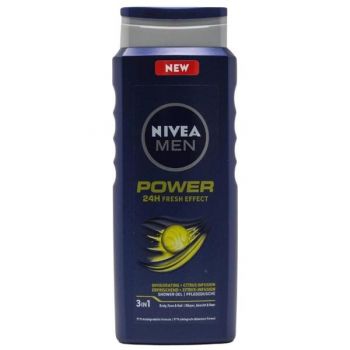 Gel de Dus pentru Barbati - Nivea Men Power Fresh Shower Gel, 500 ml