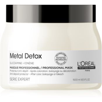 L’Oréal Professionnel Serie Expert Metal Detox mască hrănitoare profundă pentru par vopsit si deteriorat