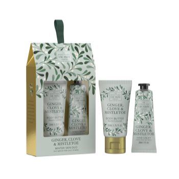 Scottish Fine Soaps Ginger, Clove & Mistletoe Winter Skin Duo set cadou (pentru corp)