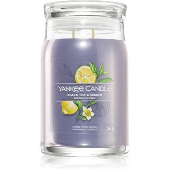 Yankee Candle Black Tea & Lemon lumânare parfumată ieftin