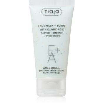 Ziaja Face Mask + Scrub with Elagic Acid masca exfolianta