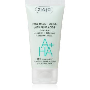 Ziaja Face Mask + Scrub with Fruit Acids masca exfolianta