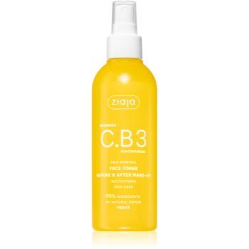 Ziaja Vitamin C.B3 Niacinamide tonic pentru curățarea tenului Spray