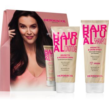 Dermacol Hair Ritual set cadou (pentru nuante de par castaniu)