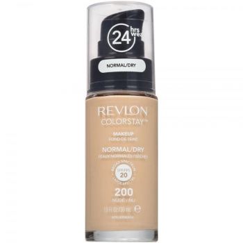 Fond De Ten Revlon Colorstay Normal Dry Skin Cu Pompita - 200 Nude, 30 ml